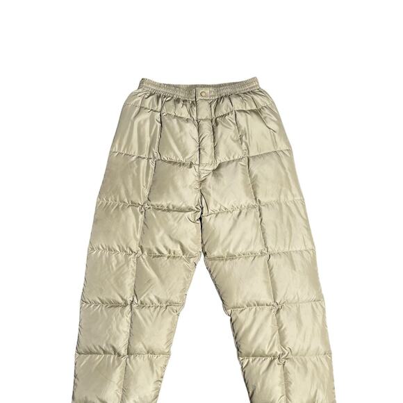 Vintage Cabela’s Quilted Goose Down Puffer Hunting Nylon Pants, S/M - Picture 2 of 7